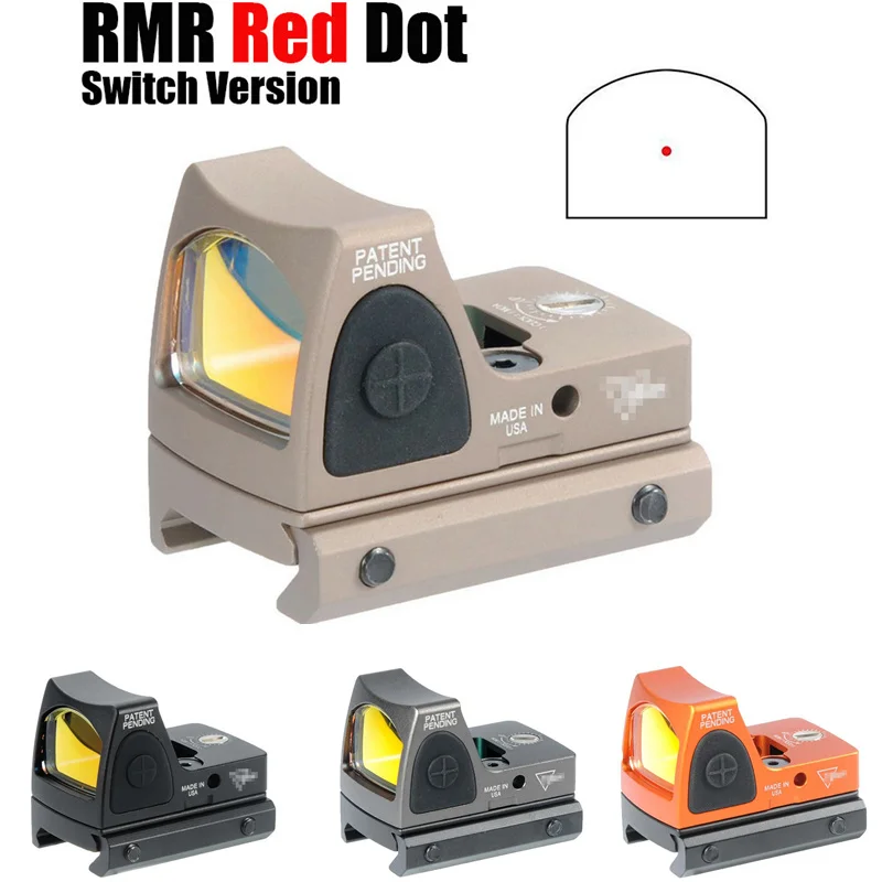 CQC Tactical Airsoft RMR Adjustable Reflex Mini Red Dot Sight 3.25 MOA ...