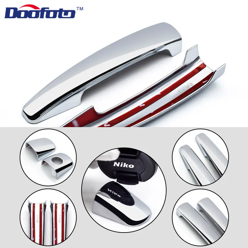Doofoto 8x накладки на дверные ручки для автомобиля peugeot 307 206 407 3008 308 208 207 2008 508 аксессуары наружные Стикеры Защитная крышка