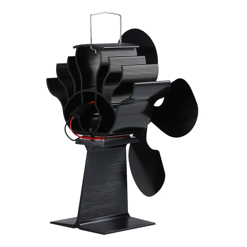 

4 Blades Home Fireplace Fan Heat Powered Eco-Friendly Efficient Heat Distribution Fireplace Fans for Wood Burning Log Burner
