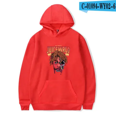 Juice Wrld хип-хоп рэпер толстовки мужские s осень Повседневный пуловер балахон от пота певец Мужская мода мужские толстовки - Цвет: 6