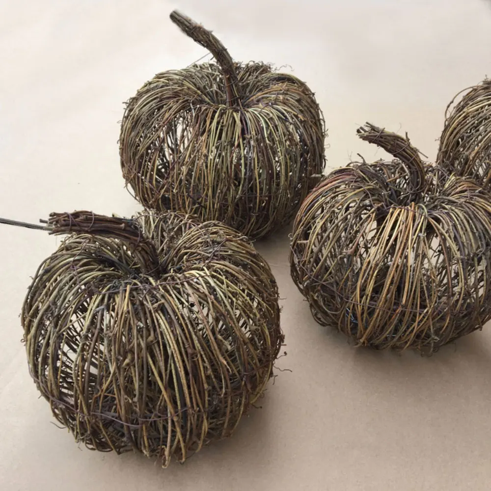 Natural Dried Rattan Pumpkins Handmade Pumpkin Fall Diy Retro Autumn Home Accents Harvest Festival Party Decorations Wreath Natural Dried Rattan Pumpkins Handmade Pumpkin Fall Diy Retro Autumn Home Accents Harvest Festival Party Decorations Wreath