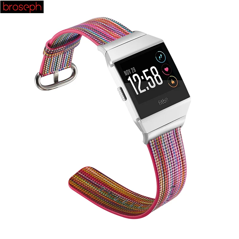 Кожаный ремешок для часов для Fitbit Ionic Smart Watch Band разноцветный окрашенный ремешок спортивный сменный Браслет для Fitbit Ionic