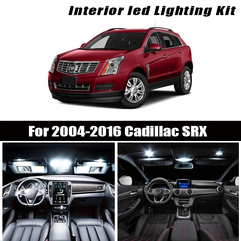 Для 2004 2016 Cadillac SRX белые автомобильные аксессуары Canbus без ошибок светодиодный