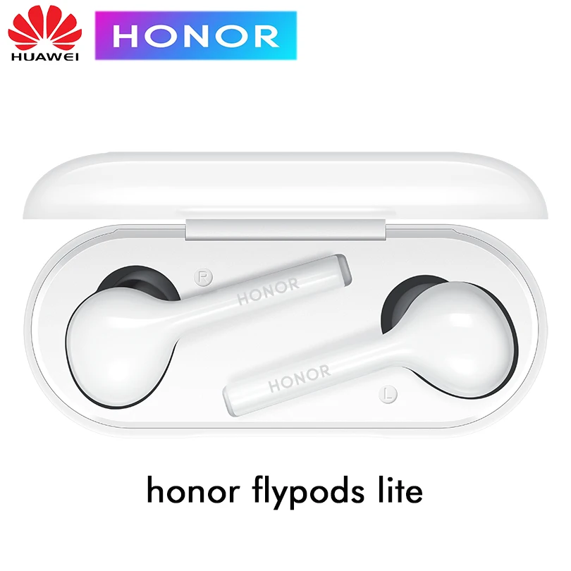Оригинальные беспроводные наушники huawei Honor Flypods Lite, водонепроницаемые, IP54, управление нажатием, Беспроводная зарядка, Bluetooth 4,2