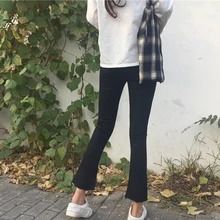 Корейская мода, высокая талия, женские джинсы, джинсовые брюки, хлопковые винтажные женские тонкие весенние обтягивающие джинсы