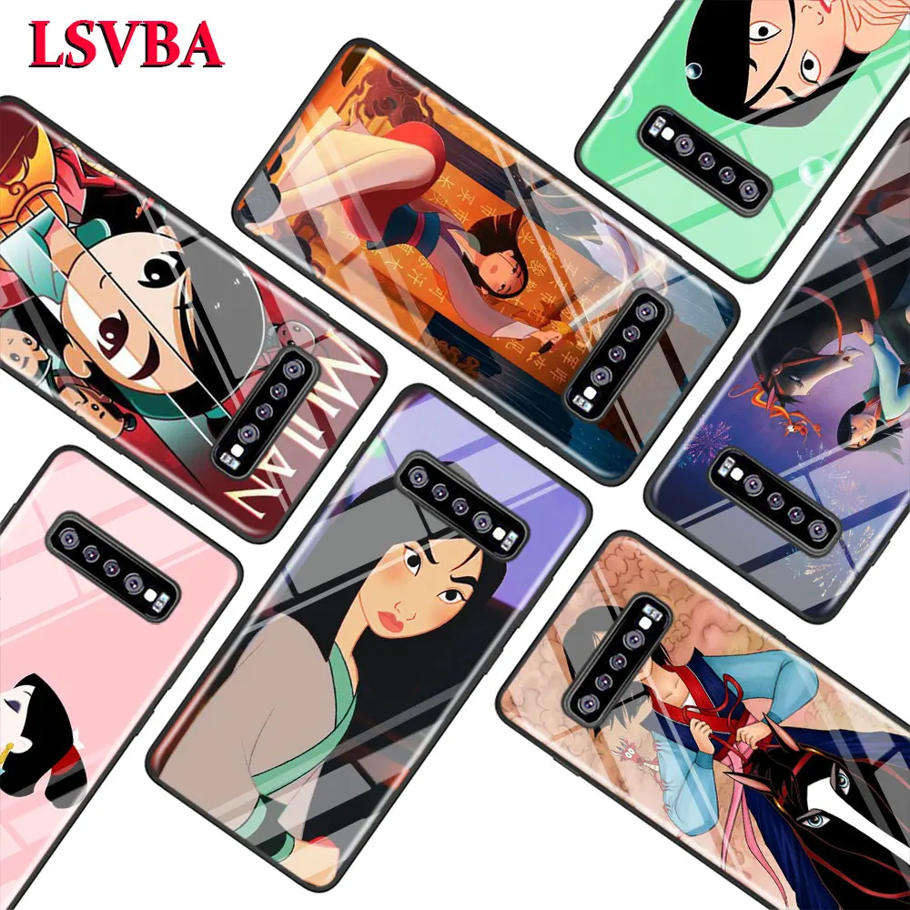 

Mulan princess for Samsung Galaxy Note 10 9 8 Pro S10e S10 5G S9 S8 S7 Plus Super Bright Glossy Phone Case Cover