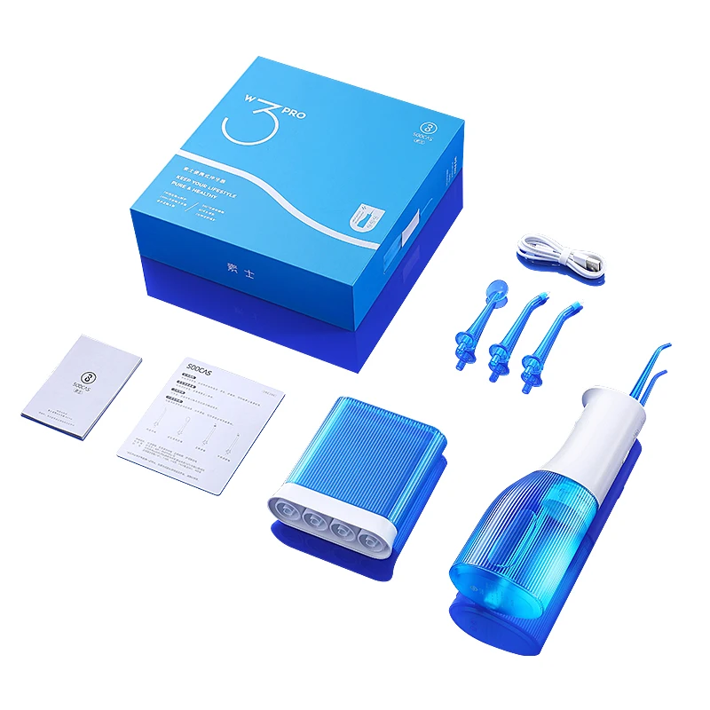 SOOCAS W3 Pro воды для чистки зубов с 4 Тип сопло пылесоса Ирригатор полости рта c