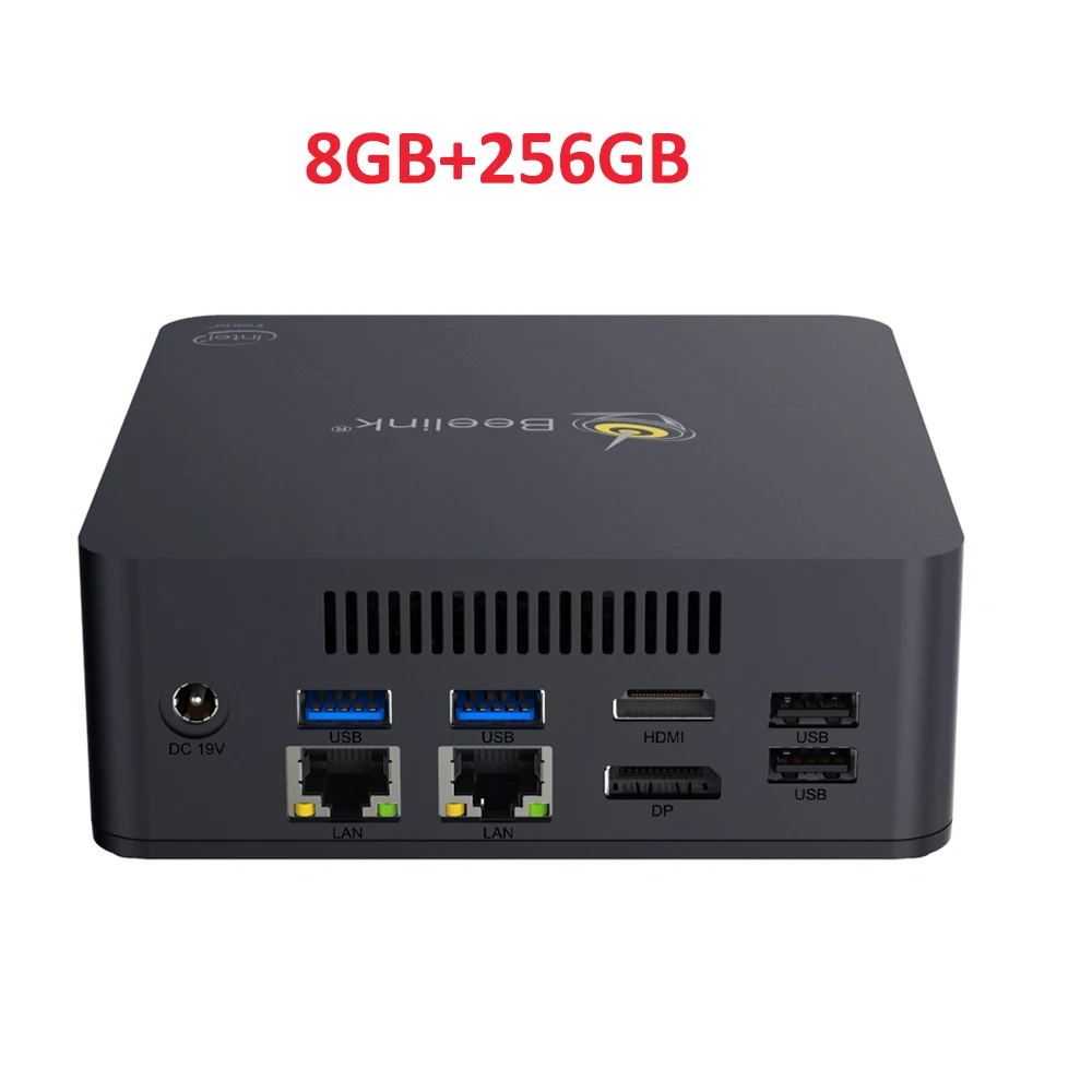 Beelink L55 Мини ПК Windows10 i3-5005U двухъядерный 2,0 ГГц Intel 8 Гб 256 ГБ/512 ГБ Bletooth 4,0 LAN RJ45 1000 м USB 3,0 телеприставка - Цвет: 8GB DDR3L 256GB SSD