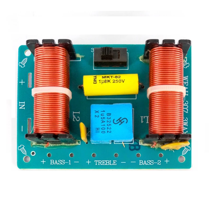 Unidade de Graves Alto-falante de Áudio Divisor de Freqüência Alto-baixo Duplos 100w Hi-fi Filtros Crossover 2pcs 2 Way 3 - Image 5