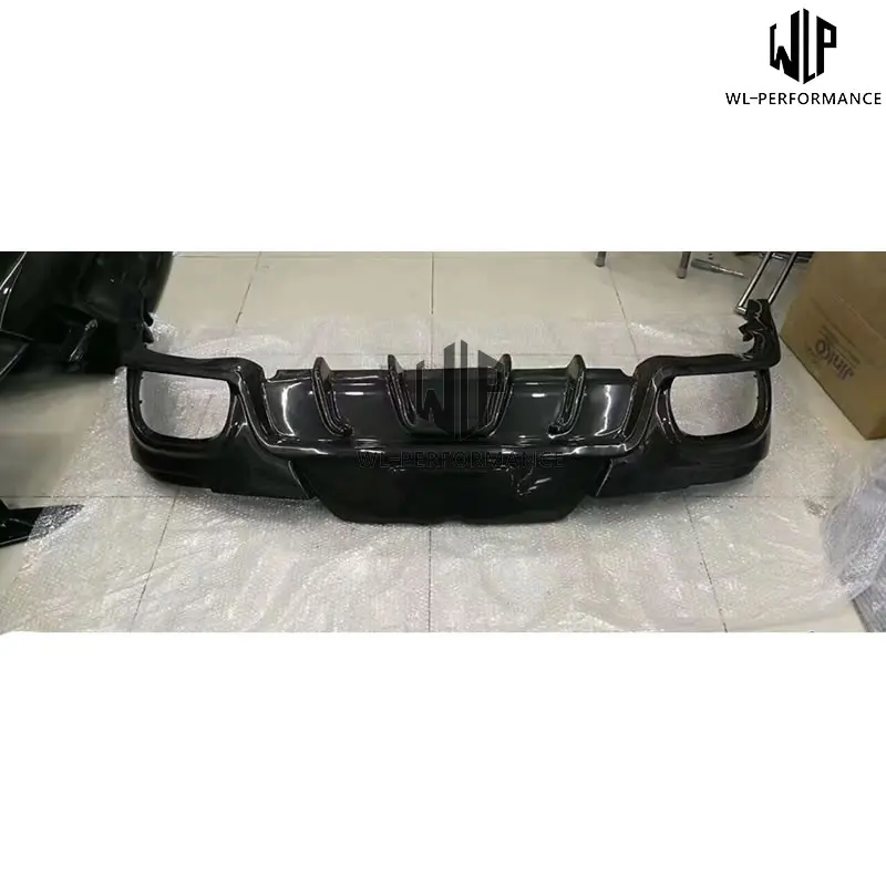 High Quality Carbon Fiber Car body kit Rear diffuser lip For Porsche Panamera 970 Car styling 14-17