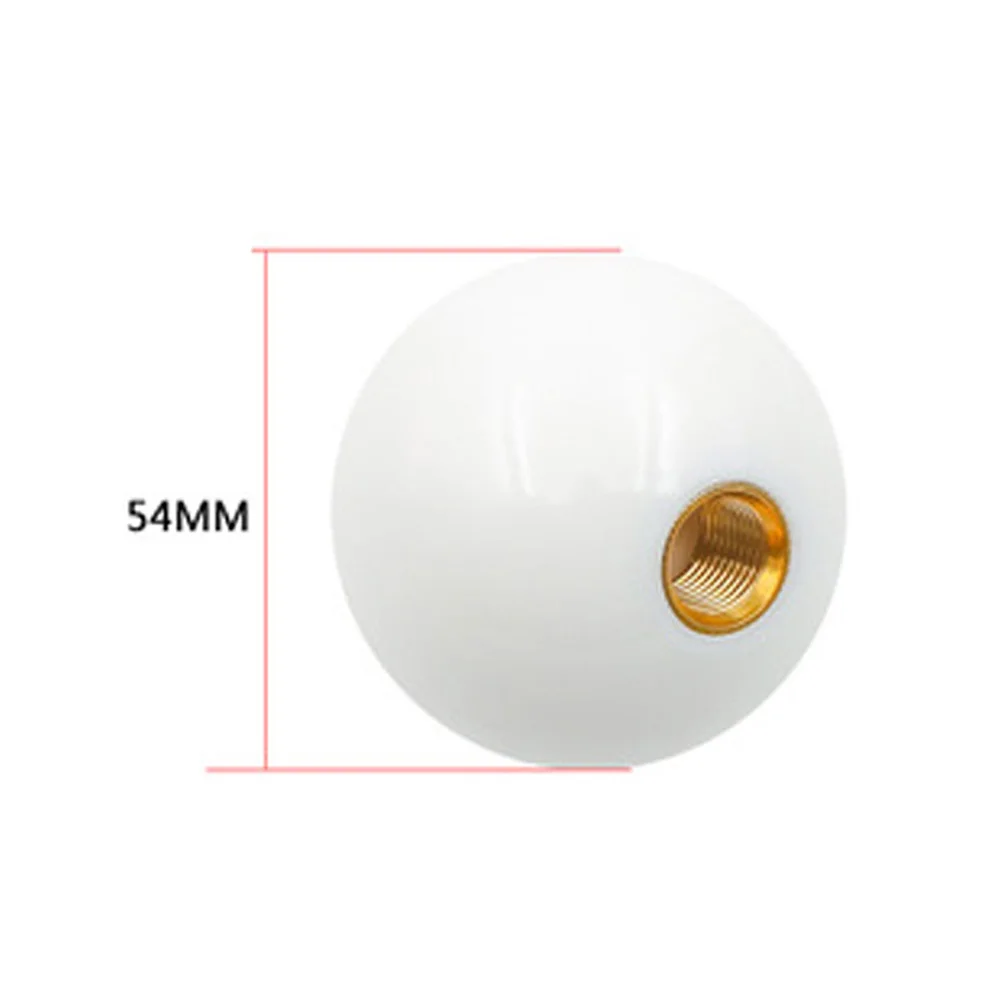 Круглый шар белое Универсальное автомобильное руководство коробки передач рычаг переключения передач