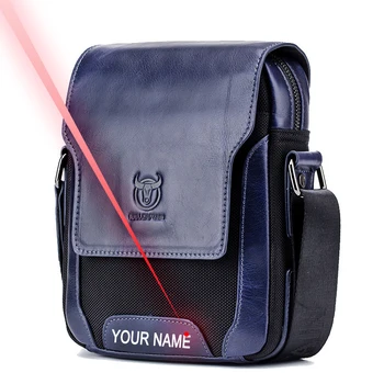 

Free Engraving Your Name Man Messenger Bag Men Genuine Leather Shoulder Bags Business Crossbody Casual Bag male Handbag bag