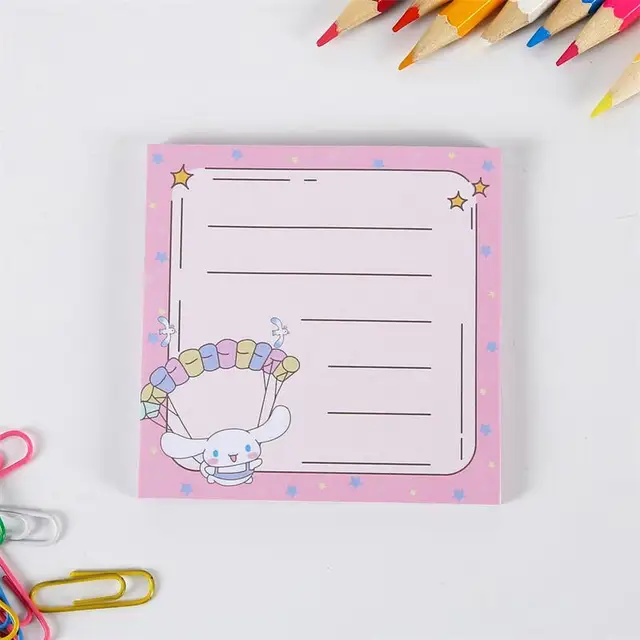 Korean Ins Not Sticky Memo Pads Cartoon Cute Student Message Stationery Office Learn Simple Planner Label Paper Kawaii Tearable Pink Cute Rabbit 1