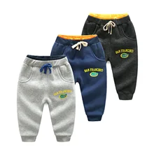 Специальное предложение; Новинка года; Детские плотные штаны с начесом; повседневные штаны в Корейском стиле с рисунком; спортивные штаны