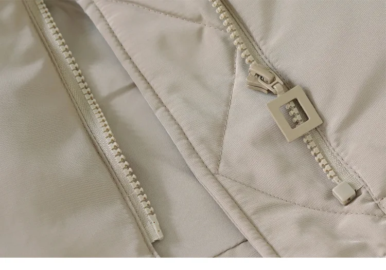 South Korea Dongdaemun Autumn& Winter New Style Simple White Duck down Fox Fur Long Hooded down Jacket Women's W077