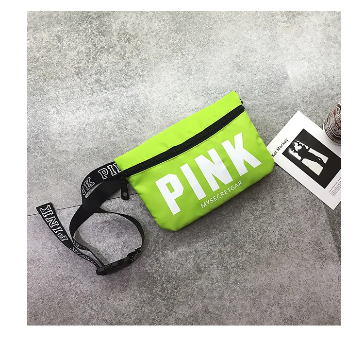 New pink hip bag black men's belt bag holographic waist bag Leisure women waist pack mini fanny pack bolsa de cintura