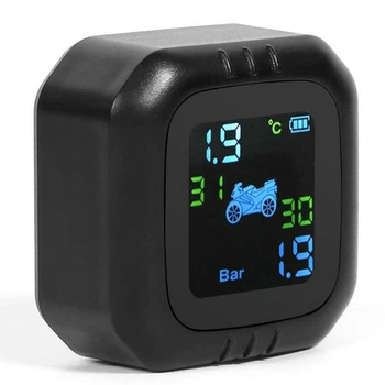 

TPMS Tire Pressure Monitor Motorcycle External High Precision DC 5V Black Equipment