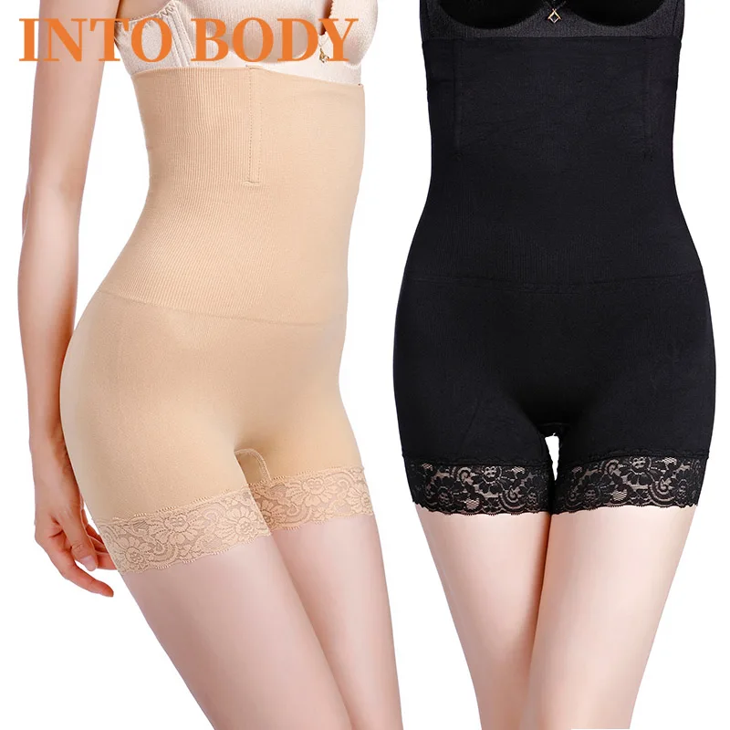 

Women's Body Shaping Pants Seamless Lace Body Shaping Underwear Body Shaping Pants High Waist Breathable Slimming Belly Control
