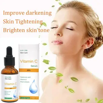 

10ml/30ml Pure Vitamin C Hyaluronic Acid Serum 20% For Face Anti Aging Essential Oil Moisturizing Cream