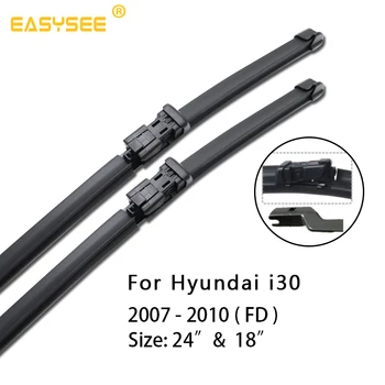 

PNSL Car Windscreen Windshield Wiper Blades for Hyundai i30 Fit Push Button Arms / Hook Arms Model Year from 2007 2008 to 2017