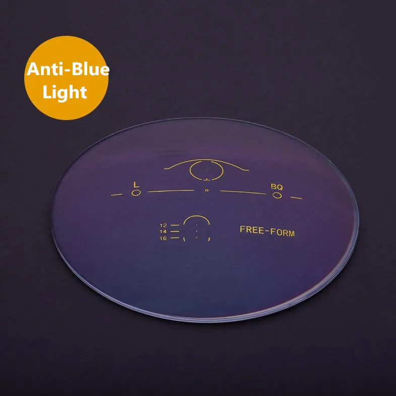 1,56 1,61 1,67 анти-Blu-ray в прогрессивном интеллектуальном мульти-фокусе линзы из смолы Мультифокальные линзы близорукость дальнозоркость - Цвет линз: Anti Blue Light