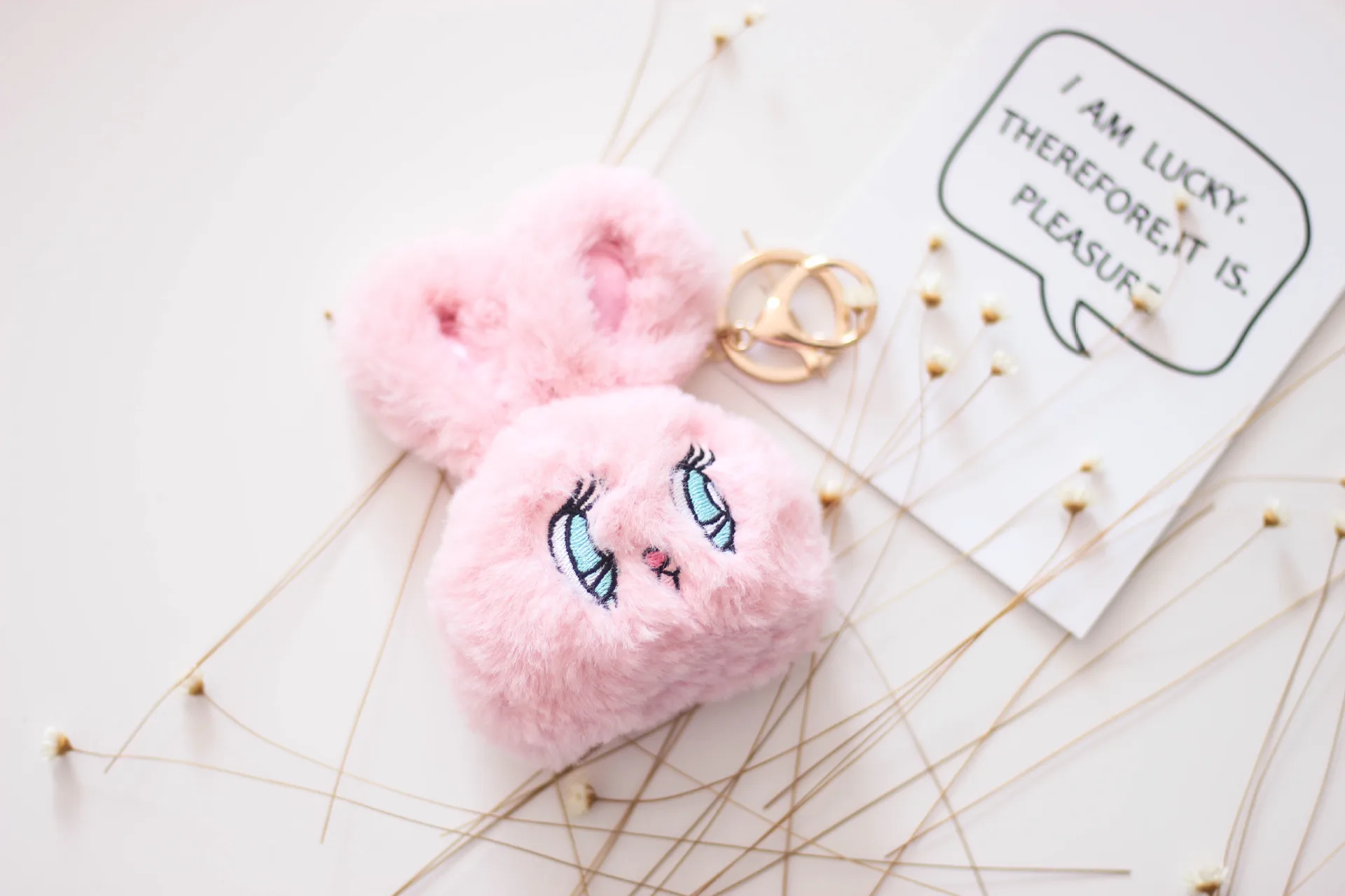 Wego Япония милый девушки кролик мешок плюшевый кролик голова кулон брелок