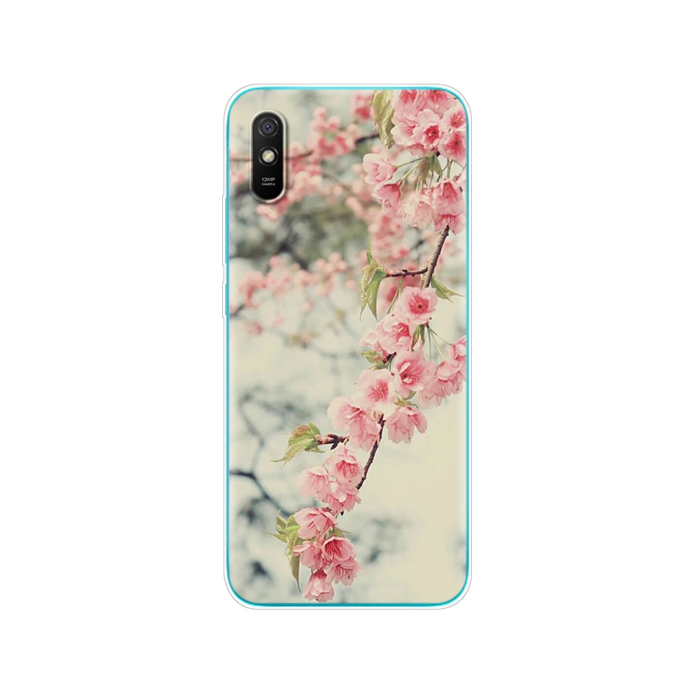 xiaomi leather case custom For redmi 9A Case soft TPU Silicon Back Cover For redmi 9A S 6.53 inch funds etui bumper coque Skin shockproof cute cat xiaomi leather case card Cases For Xiaomi