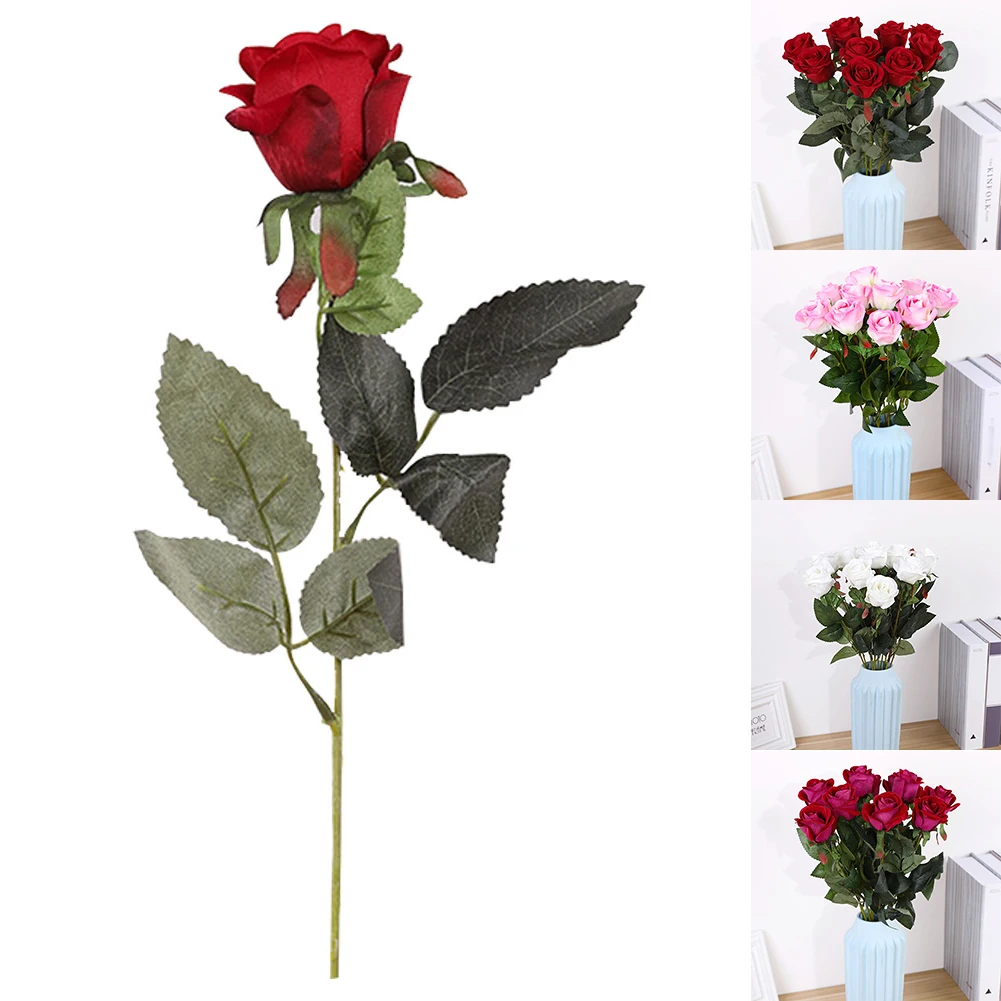 Искусственные цветы, свадебные украшения, искусственные розы, на день рождения, праздник, для дома, ваза на День святого Валентина, вечерние, подарок для невесты, сделай сам, Цветочный