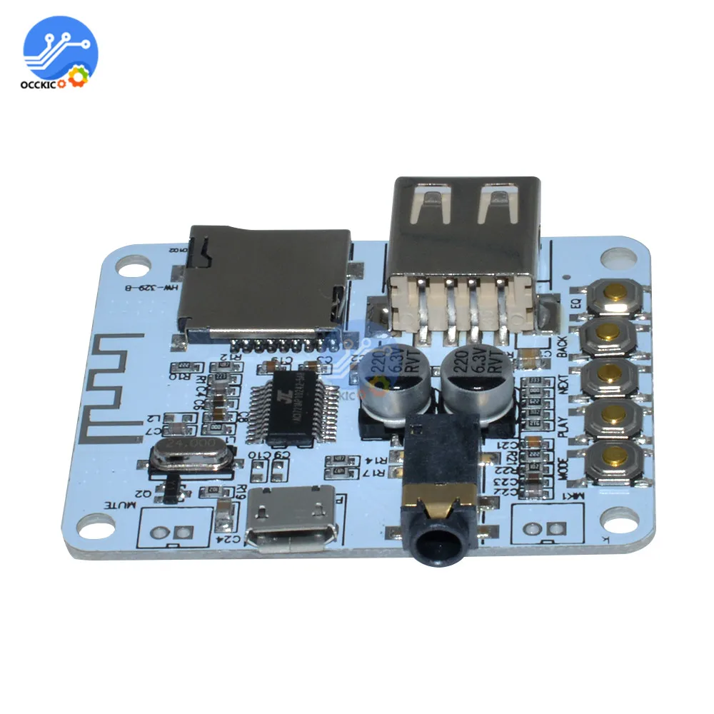 1 комплект Bluetooth 2,1 Аудио приемник плата с USB TF слот для карты DC 5 в беспроводной стерео музыкальный модуль+ акриловый DIY Чехол комплект крышка
