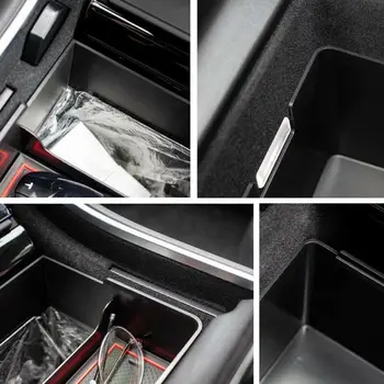 

Auto Car Console Storage Box Center For Tesla Model 3 Bin Organizer Nonslip rubber 2Tier