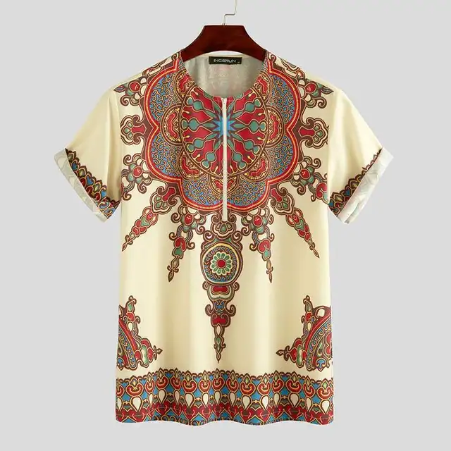 Nana Dashiki Ethnic Print Short Sleeve - Image 3