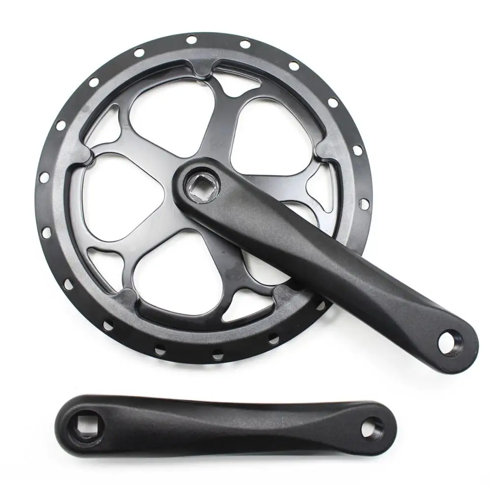

Prowheel Folding bike Crankset Square hole 46T 170mm CNC chainring Single speed Bicycle Crank Set Sprocket aluminum alloy Parts