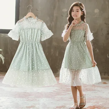 

Children Princess Dress 2020 New Korean Summer Girls wang sha qun Summer Dress