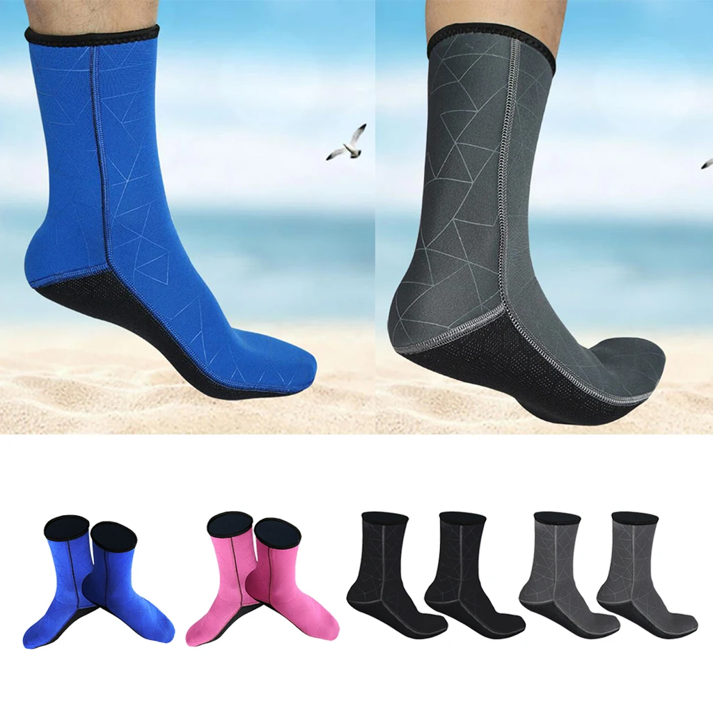 3mm Women Men Diving Scuba Surfing Water Sports Sock Non-slip Swim Wetsuit Socks Sox Fins Flippers Snorkelling Boots S/M/L/XL
