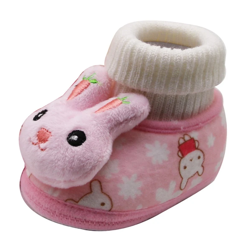 WEIXINBUY унисекс для новорожденных Cozie искусственный флис Bootie зимняя теплая детская кроватка для новорожденных обувь классический напольный мальчиков - Цвет: P