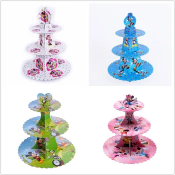 

Mickey Minnie 3-tier Cupcakes Holder Party Supplies Birthday Cake Stand Candy Cake Display Stand Baby Shower Kids Decorations