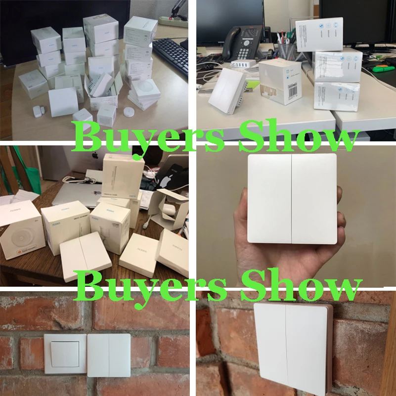 Настенный выключатель Xiaomi Aqara D1 Smart Zigbee Беспроводной Выключатель с дистанционным