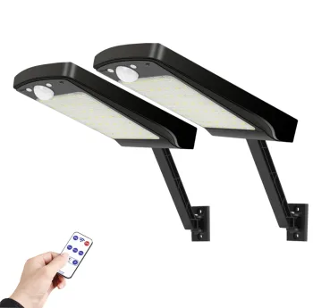 

56 leds Solar Light remote control solar street light rotate bracket Adjustable With Controller Three 3 solar garden light