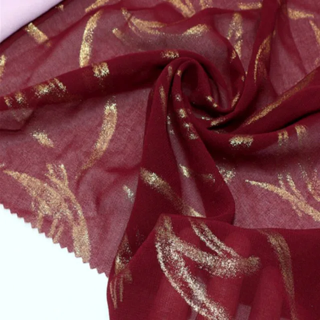 Stage Cosplay Dress Fabric: A Stunning Bronzed Chiffon Fabric