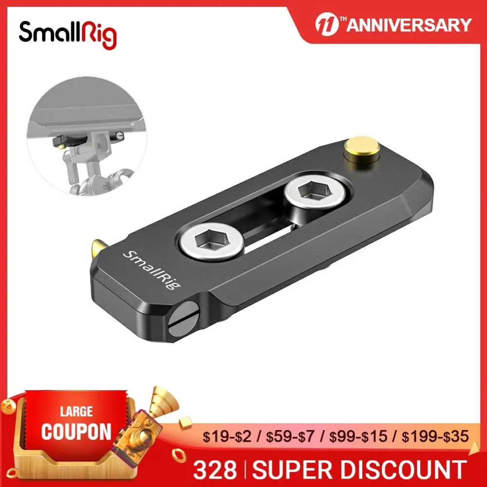 Parafusos de Montagem 50mm da Otan do Baixo-perfil 6mm de Smallrig com Braçadeira da Otan para a Liberação Trilho Grosso Rápida 4 -20 Bun2468b 1 - - Image 2