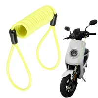 Bike Scooter Motorrijwiel Disc Lock Herinnering Lente Kabel Anti-Diefstal Touw Alarm Security Tool Diefstal Bescherming