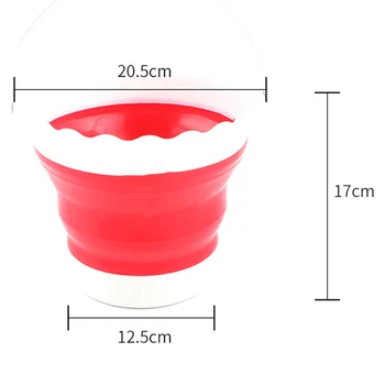 

Portable Folding Bucket Silicone Plastic Bucket Children Outdoor Car Wash Fishing Travel Home Multi-Function