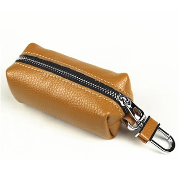 

Leather Male Key Holder Organizer Housekeeper Women Keychain Purse Key Ring Bag Keys Case Pouch Car Keys Wallets