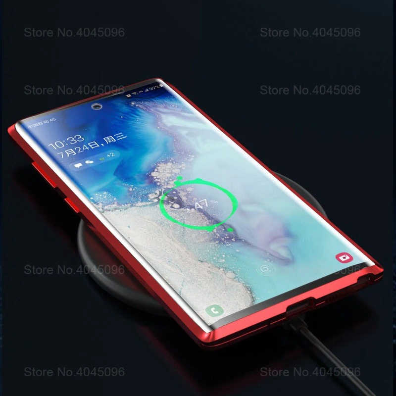 360 Полный Магнитный чехол Note 10 Plus магнит закаленное стекло чехол для samsung Galaxy Note 10 Pro Not 10 Plus Передняя Задняя стеклянная крышка