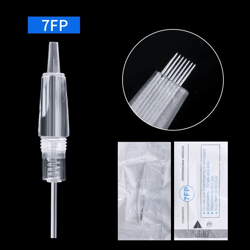 Tattoo Eyebrow Cartridge Needle 1D 1P 3P 5P 3F 5F 7F Permanent Makeup Sterilize Disposable High Quality Eyeliner PMU Accessories