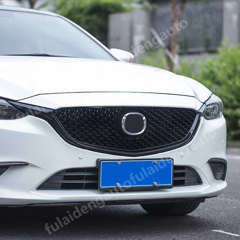 Для Mazda 6 Atenza- ABS черный Передний Бампер Решетка Вентиляционная решетка отверстие крышка Замена автомобиля аксессуары для укладки
