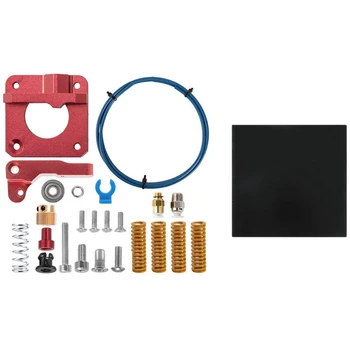 

For Creality Ender 33Pro Tempered Glass Upgraded Heated Bed & Creality 1M Capricorn Bowden Tubing,MK-8 Extruder Kit