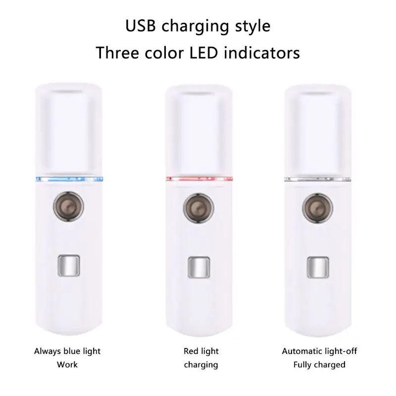 2 стиля мини USB нано для лица пароочиститель Mister спа для лица увлажняющий уход за кожей ручной, перезаряжаемый портативный путешествия