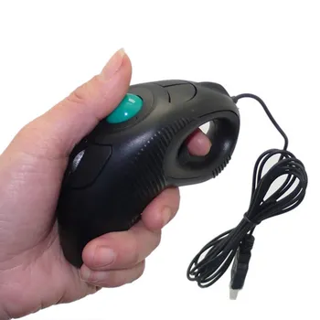 

Finger HandHeld 4D USB Mini Portable Trackball Mouse For PC Laptop Computer