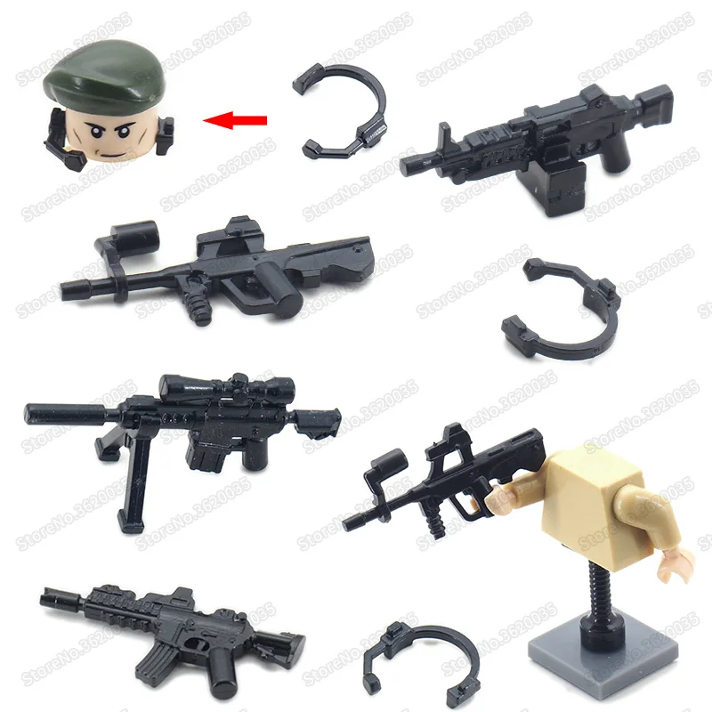 Военное оружие 2 мировая война фигурки Строительные блоки Diy армия спецназ